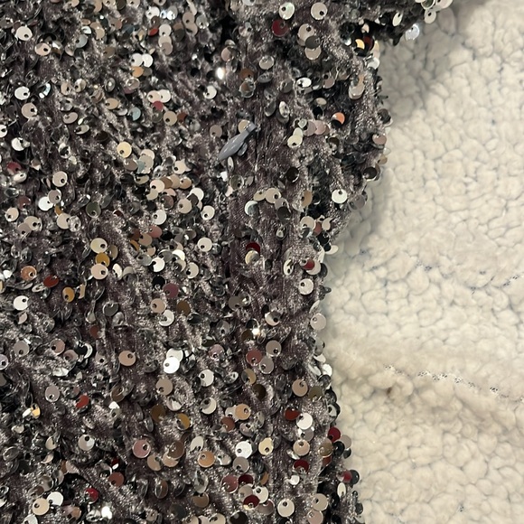 4th & Reckless - Cowl neck velvet/sequin dress - Picture 7 of 8